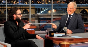 Video: Johnny Galecki Visits Letterman