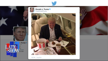 Donald Trump Eats KFC With A Fork And Knife